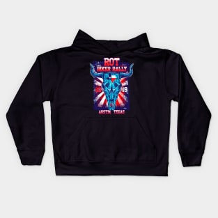 TEXAS BIKER RALLY Kids Hoodie